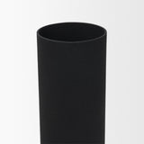 Veda Black Small Metal Geometric Vase - Ornate Home