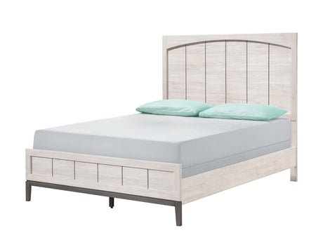 Veda Cream King Panel Bed - Ornate Home
