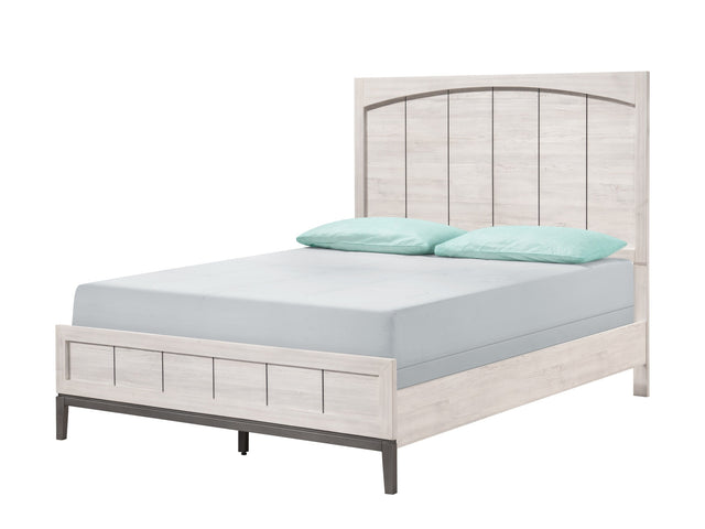 Veda Cream King Panel Bed - Ornate Home