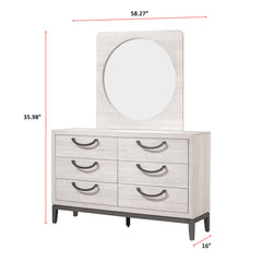 Veda Cream Panel Bedroom Set - Ornate Home