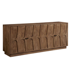 Veda Walnut 72" Mango Wood Sideboard Cabinet - Ornate Home