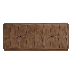 Veda Walnut 72" Mango Wood Sideboard Cabinet - Ornate Home
