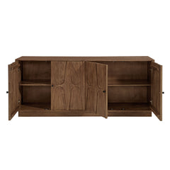 Veda Walnut 72" Mango Wood Sideboard Cabinet - Ornate Home