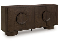 Veeda Dark Brown Accent Cabinet - Ornate Home