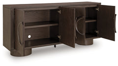 Veeda Dark Brown Accent Cabinet - Ornate Home