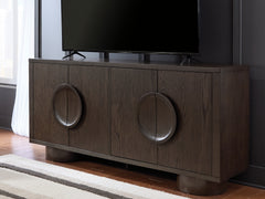 Veeda Dark Brown Accent Cabinet - Ornate Home