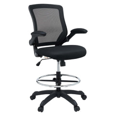 Veer Black Drafting Chair - Ornate Home