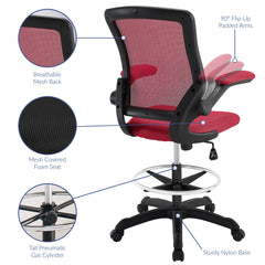 Veer Red Drafting Chair - Ornate Home