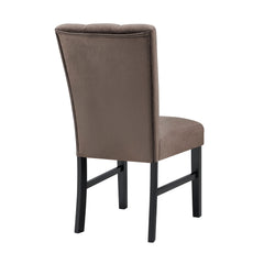 Vega Black/Brown Side Chair - Ornate Home