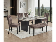 Vega Black/Brown Bench - Ornate Home