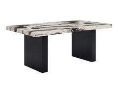 Vega Black/Brown/White Dining Set - Ornate Home
