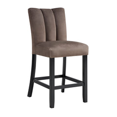 Vega Mocha/Black Faux Marble Top Counter Height Dining Set - Ornate Home