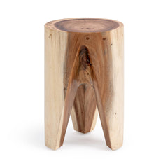 Vela Natural 18" Round Accent Table - Ornate Home