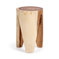 Vela Natural 18" Round Accent Table - Ornate Home