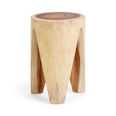 Vela Natural 21" Round Accent Table - Ornate Home