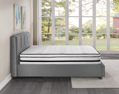Vela White 12" Queen Hybrid Mattress - Ornate Home