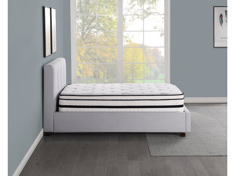 Vela White 12" Twin Hybrid Mattress - Ornate Home