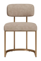 Velar Beige & Bronze Dining Chair (Set of 2) - Ornate Home