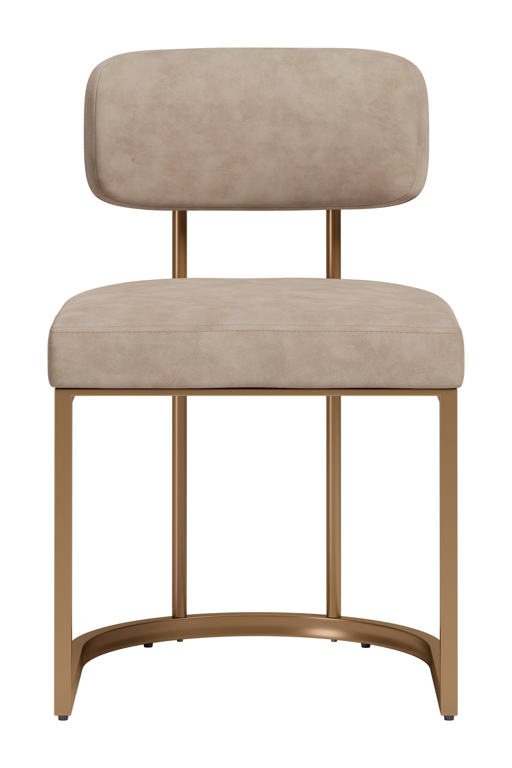 Velar Beige & Bronze Dining Chair (Set of 2) - Ornate Home