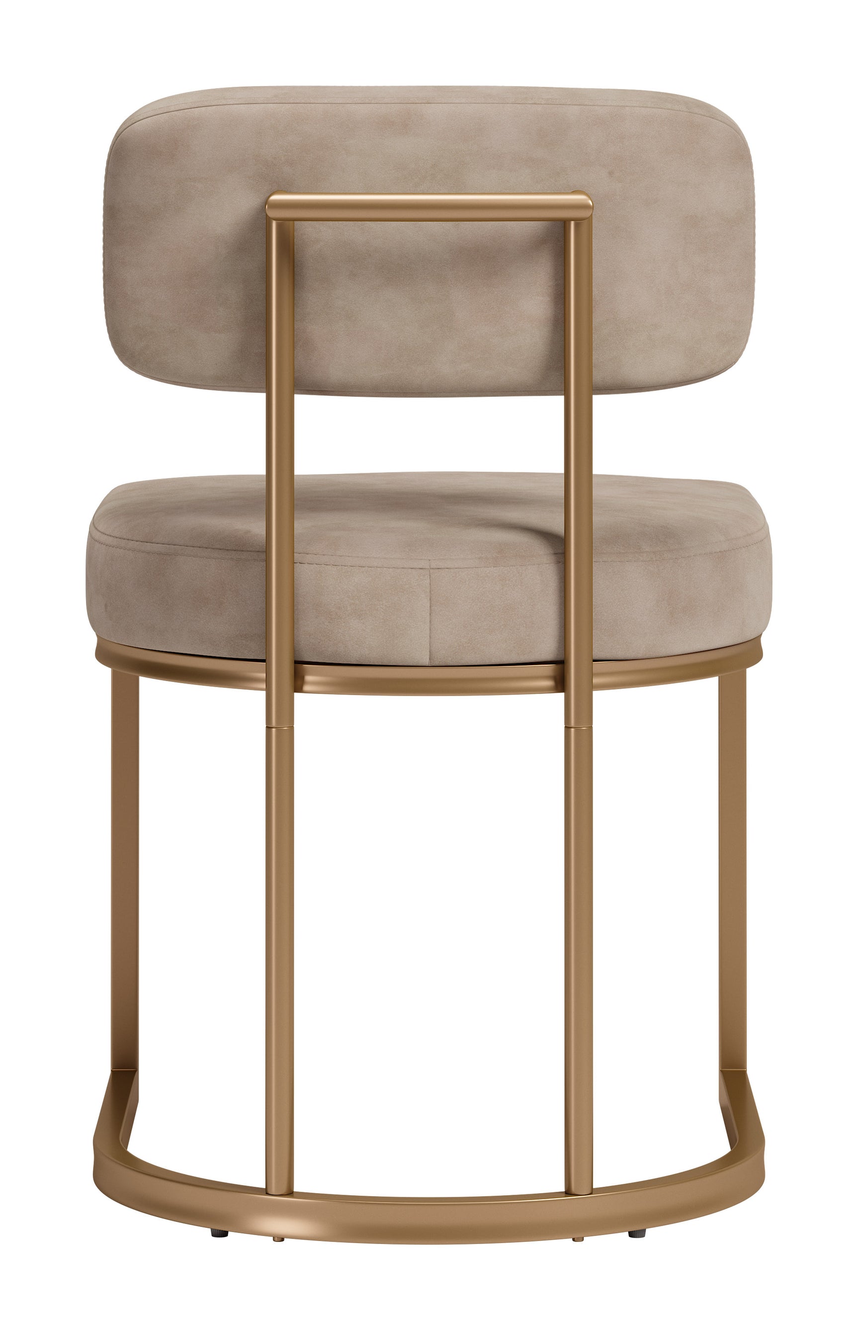 Velar Beige & Bronze Dining Chair (Set of 2) - Ornate Home