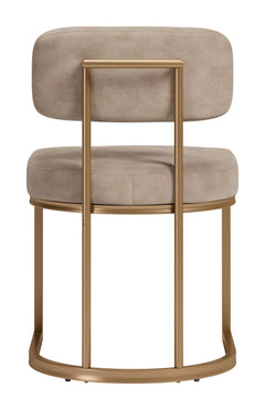 Velar Beige & Bronze Dining Chair (Set of 2) - Ornate Home