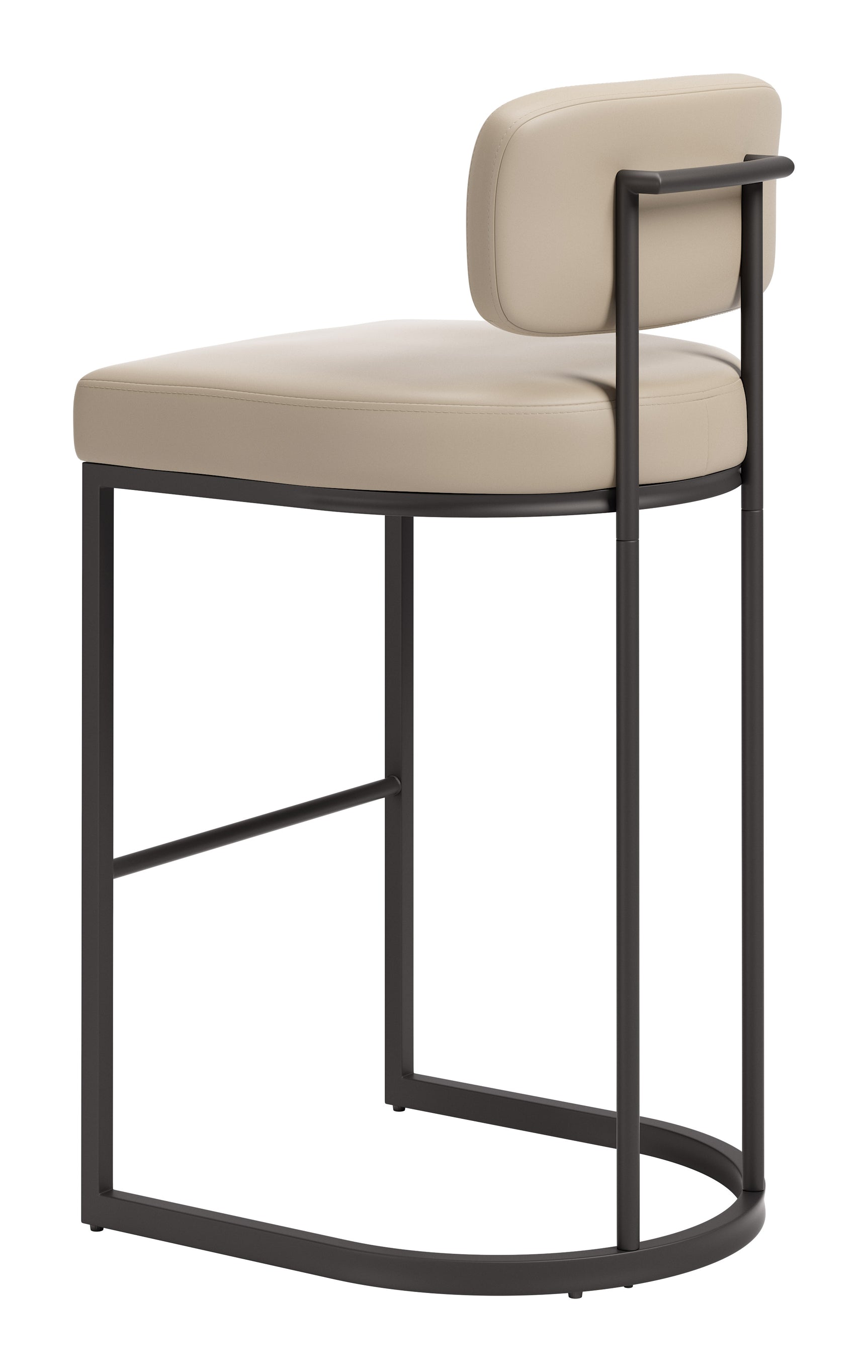 Velar Beige & Gray Barstool (Set of 2)