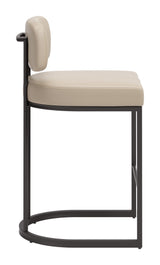 Velar Beige & Gray Counter Stool (Set of 2)