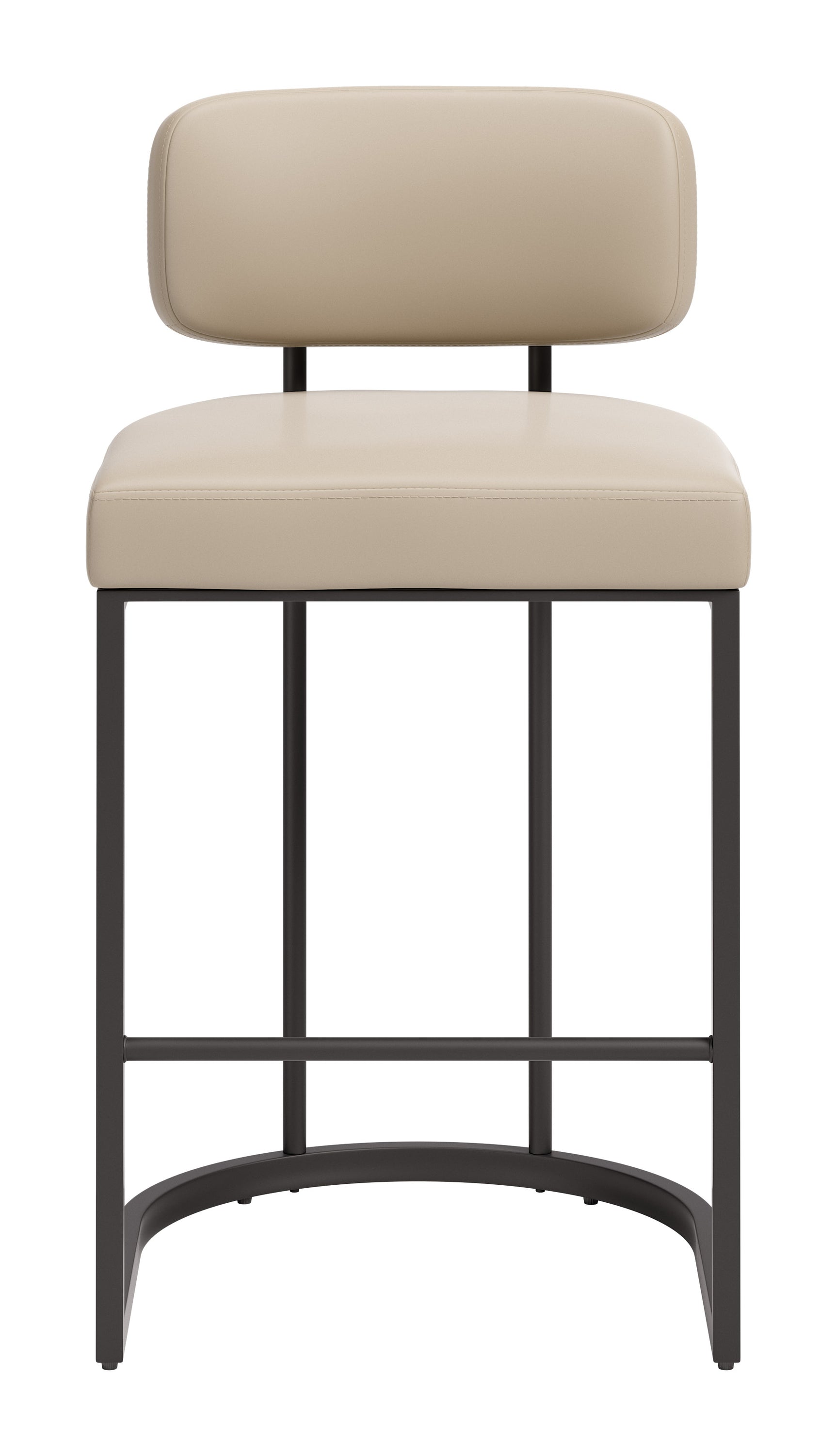 Velar Beige & Gray Counter Stool (Set of 2)