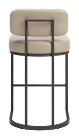 Velar Beige & Gray Counter Stool (Set of 2)