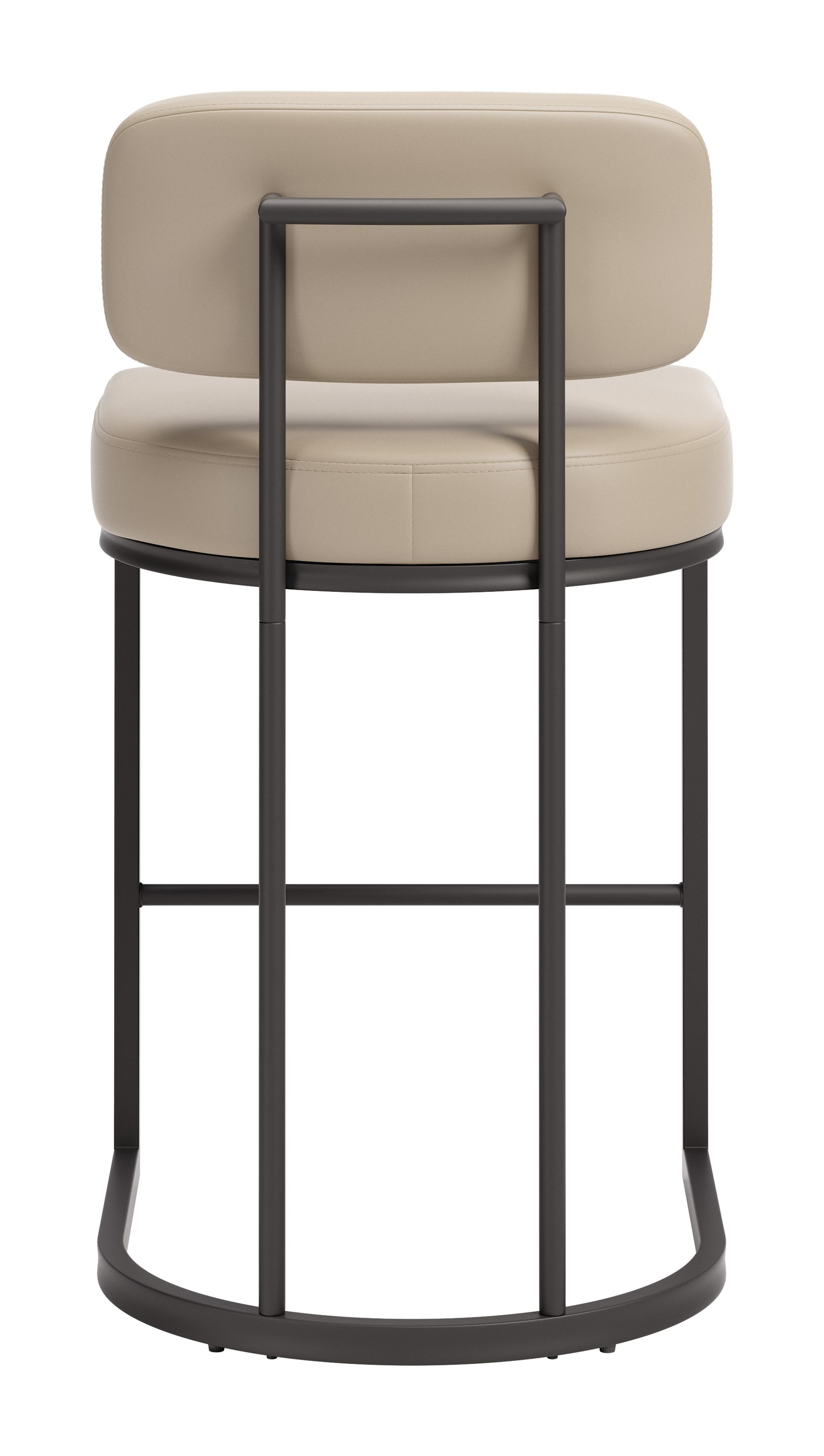 Velar Beige & Gray Counter Stool (Set of 2)