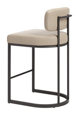 Velar Beige & Gray Counter Stool (Set of 2)