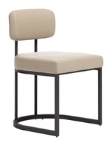 Velar Beige & Gray Dining Chair (Set of 2)