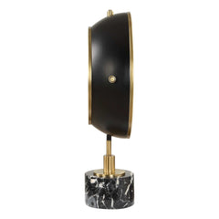 Velar Black/Brass Modern Table Clock - Ornate Home
