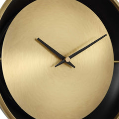 Velar Black/Brass Modern Table Clock - Ornate Home