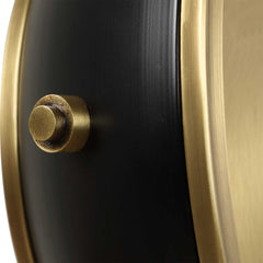 Velar Black/Brass Modern Table Clock - Ornate Home
