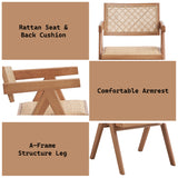 Velentina Brown Arm Chair (Set of 2) - Ornate Home