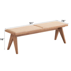 Velentina Brown Bench - Ornate Home