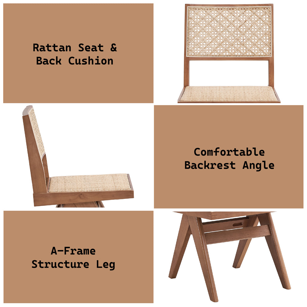 Velentina Brown Side Chair (Set of 2) - Ornate Home