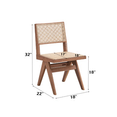 Velentina Brown Side Chair (Set of 2) - Ornate Home
