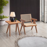 Velentina Natural Accent Table - Ornate Home