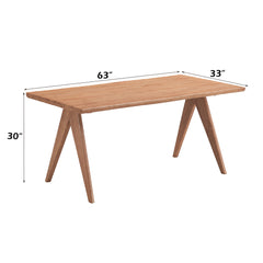 Velentina Natural Dining Table - Ornate Home
