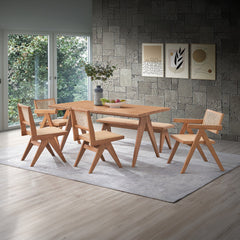 Velentina Natural Dining Table - Ornate Home