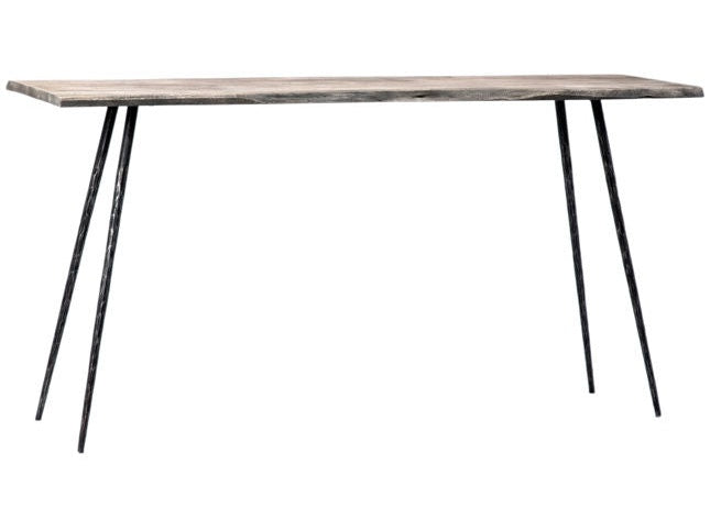 Velez Sandblasted Gray Console Table - Ornate Home