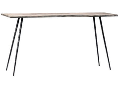 Velez Sandblasted Gray Console Table - Ornate Home