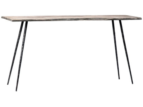Velez Sandblasted Gray Console Table - Ornate Home