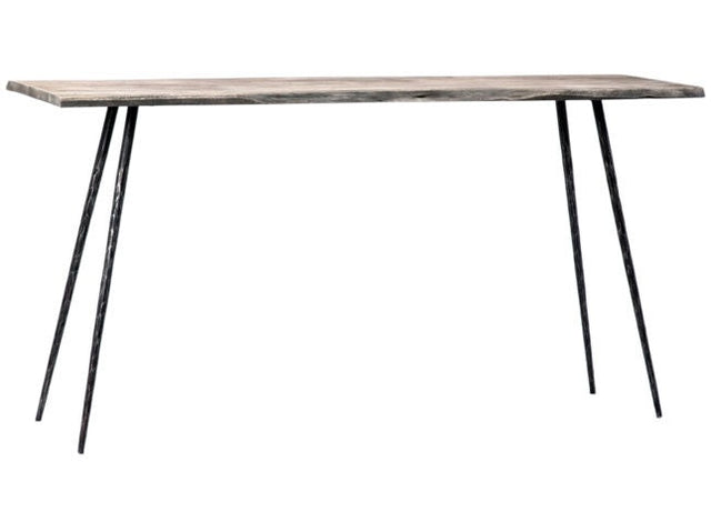 Velez Sandblasted Gray Console Table - Ornate Home