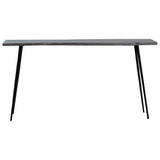 Velez Sandblasted Gray Console Table - Ornate Home