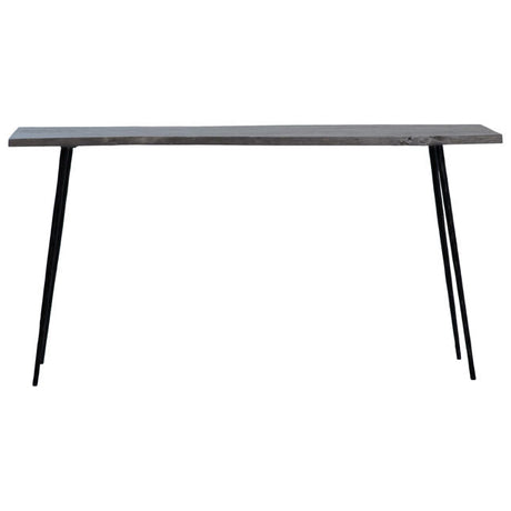 Velez Sandblasted Gray Console Table - Ornate Home