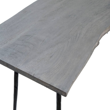 Velez Sandblasted Gray Console Table - Ornate Home