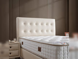 Vella Beige Storage Bed With Headboard